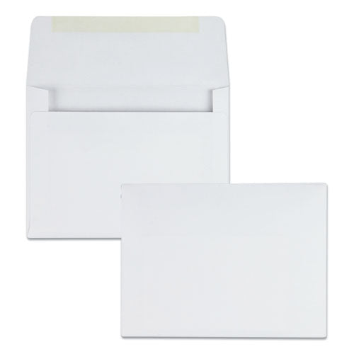 Image of Quality Park Greeting Card/invitation Envelope, A-2, Square Flap, Gummed Closure, 4.38 X 5.75, White, 500/box