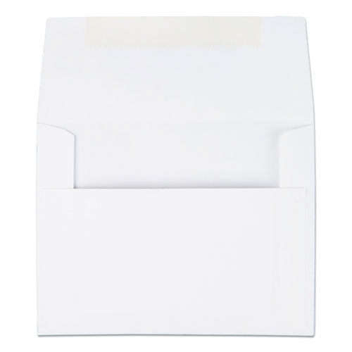 Image of Quality Park Greeting Card/invitation Envelope, A-2, Square Flap, Gummed Closure, 4.38 X 5.75, White, 100/box