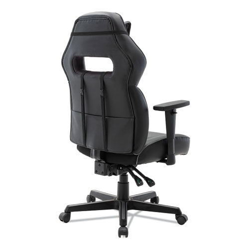 Image of Alera® Racing Style Ergonomic Gaming Chair, Supports 275 Lb, 15.91" To 19.8" Seat Height, Black/gray Trim Seat/back, Black/gray Base