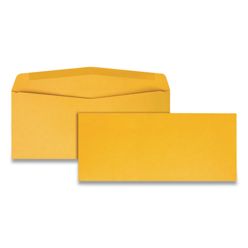 Image of Quality Park Kraft Envelope, #10, Commercial Flap, Gummed Closure, 4.13 X 9.5, Brown Kraft, 500/box