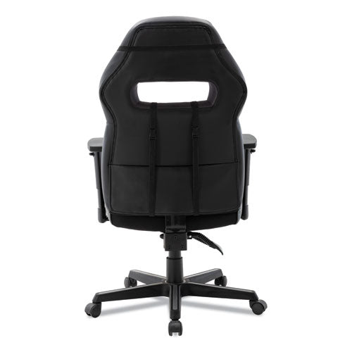 Image of Alera® Racing Style Ergonomic Gaming Chair, Supports 275 Lb, 15.91" To 19.8" Seat Height, Black/gray Trim Seat/back, Black/gray Base