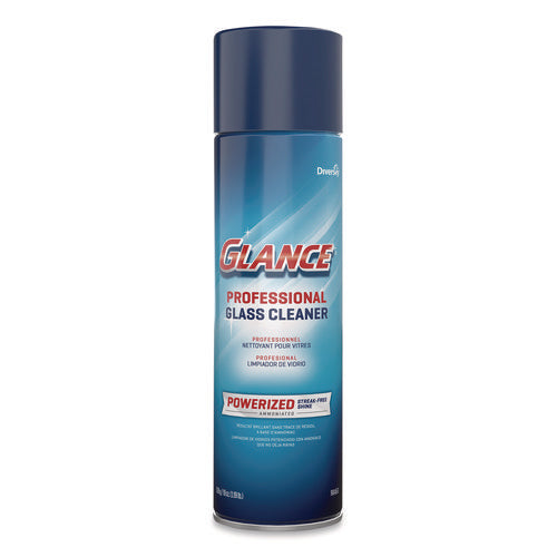 Image of Diversey Glance Powerized Glass And Surface Cleaner, Ammonia Scent, 19 Oz Aerosol Spray, 12/carton