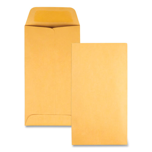Image of Quality Park Kraft Coin And Small Parts Envelope, #7, Square Flap, Gummed Closure, 3.5 X 6.5, Brown Kraft, 500/box