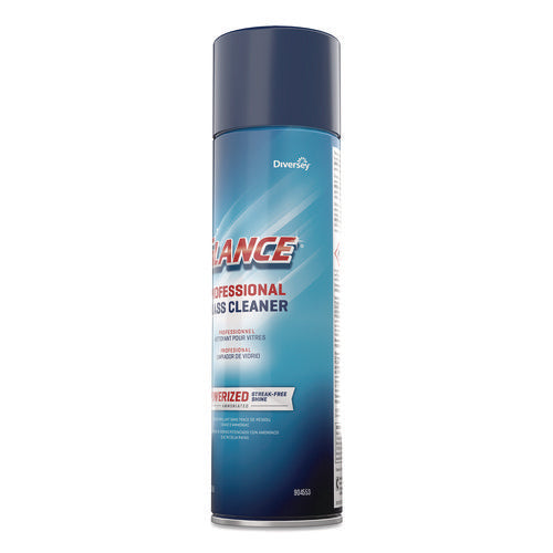 Image of Diversey Glance Powerized Glass And Surface Cleaner, Ammonia Scent, 19 Oz Aerosol Spray, 12/carton
