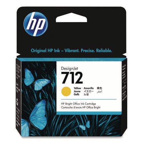 Image of HP HP 712, (3ed69a) Yellow Original Ink Cartridge