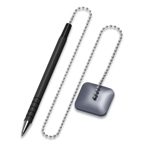 Image of Universal Ballpoint Counter Pen, Medium 0.7 mm, Black Ink, Black Barrel