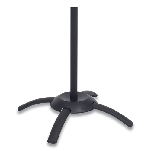 Image of Alba Cleo Coat Stand, Stand Alone Rack, Ten Knobs, Steel/plastic, 19.75w X 19.75d X 68.9h, Black