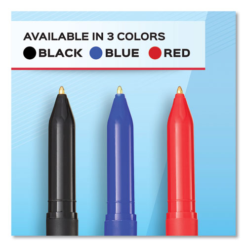 Image of Paper Mate® Write Bros. Ballpoint Pen Value Pack, Stick, Medium 1 Mm, Black Ink, Black Barrel, 120/pack
