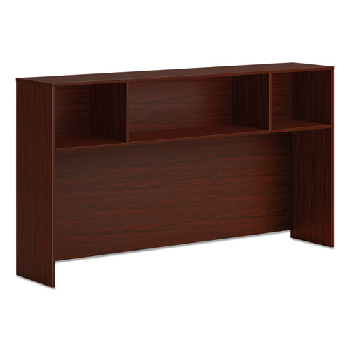 Image of HON® Mod Desk Hutch, 3 Compartments, 72w x 14d x 39.75h, Traditional Mahogany