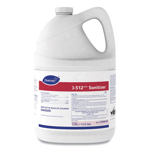 Image of Diversey J-512tm/mc Sanitizer, 1 Gal Bottle, 4/carton