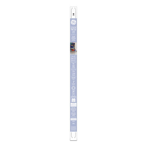 Image of GE 24" T8/T12, 20 W, T8 Tube, 8 W, Cool White, 6/Carton