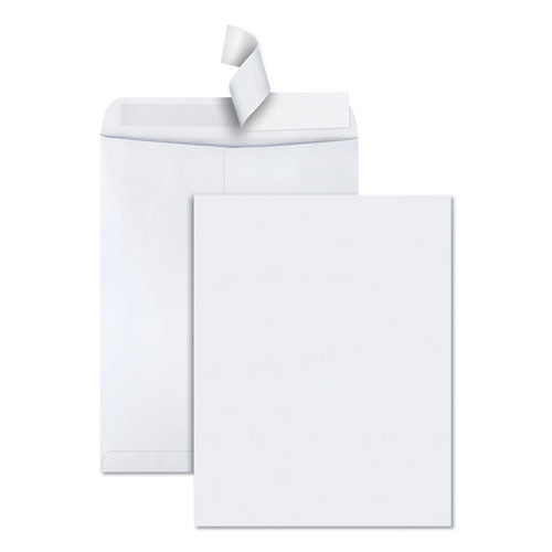 Image of Quality Park Redi-Strip Catalog Envelope, #15 1/2, Cheese Blade Flap, Redi-Strip Adhesive Closure, 12 x 15.5, White, 100/Box