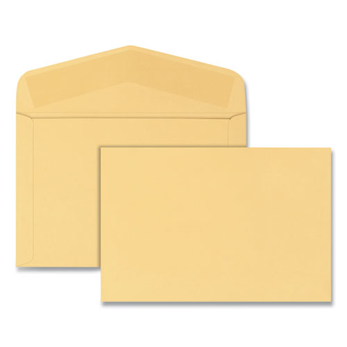 Image of Quality Park Open-Side Booklet Envelope, #15, Hub Flap, Gummed Closure, 10 X 15, Manila, 100/box