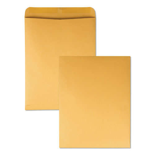 Image of Quality Park Catalog Envelope, 28 lb Bond Weight Kraft, #15 1/2, Square Flap, Gummed Closure, 12 x 15.5, Brown Kraft, 250/Box