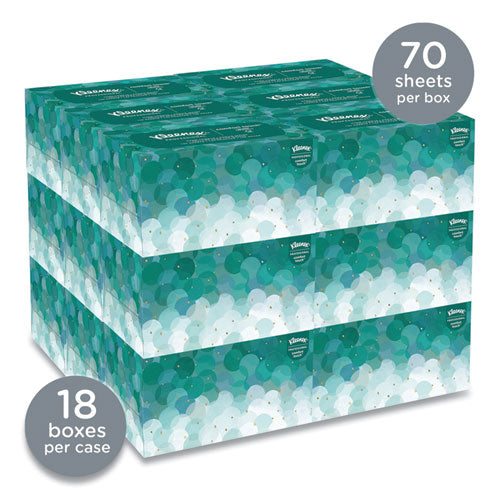 Image of Kleenex® Ultra Soft Hand Towels, POP-UP Box, 1-Ply, 8.9 x 10, White, 70/Box, 18 Boxes/Carton
