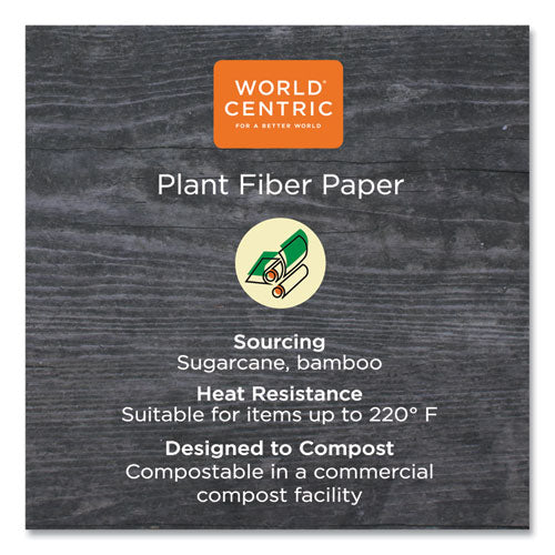 Image of World Centric® No Tree Paper Bowls, 12 oz, 4.4" Diameter x 2.5" h, Natural, Sugarcane, 500/Carton