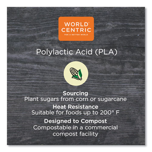 Image of World Centric® PLA Clear Cold Cups, 16 oz, Plastic, Clear, 1,000/Carton