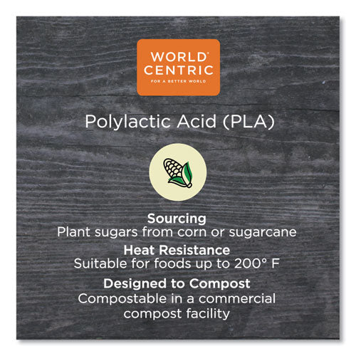 Image of World Centric® PLA Clear Cold Cups, 12 oz, Plastic, Clear, 1,000/Carton