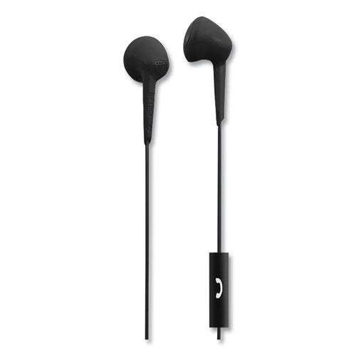 Image of Maxell® Jelleez Earbuds, 4 ft Cord, Black