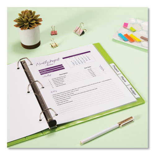 Image of Avery® Insertable Big Tab Plastic Dividers, 5-Tab, 11 X 8.5, Clear, 1 Set