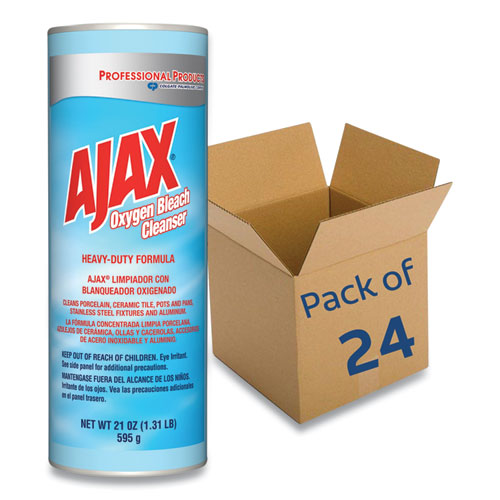 Image of Ajax® Oxygen Bleach Powder Cleanser, 21oz Can, 24/carton