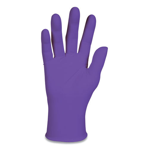 Image of Kimtech PURPLE NITRILE Exam Gloves, 242 mm Length, Large, Purple, 100/Box