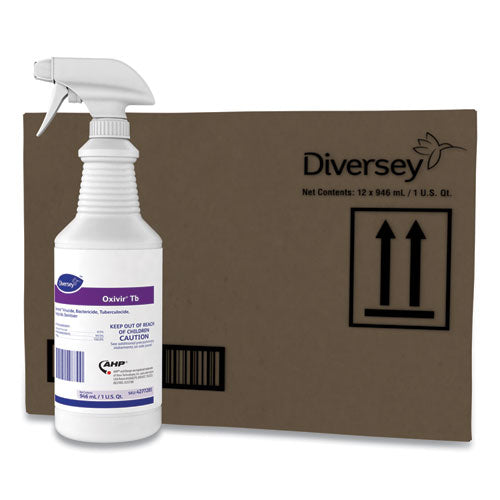 Image of Diversey Oxivir Tb One-Step Disinfectant Cleaner, 32 Oz Bottle, 12/carton