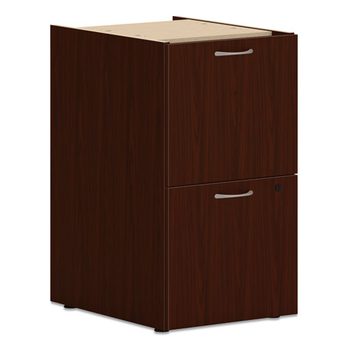 Image of HON® Mod Support Pedestal, Left Or Right, 2 Legal/letter-Size File Drawers, Traditional Mahogany, 15" X 20" X 28"