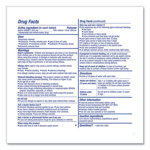 Image of PhysiciansCare® Aspirin Tablets, 250/Box