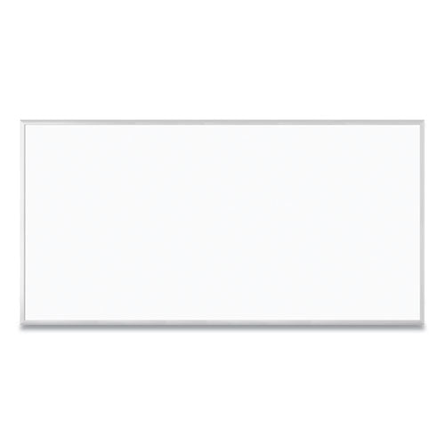 Image of U Brands Magnetic Dry Erase Board with Aluminum Frame, (Actual Size: 95" x 47"), White Surface, Satin Aluminum Frame