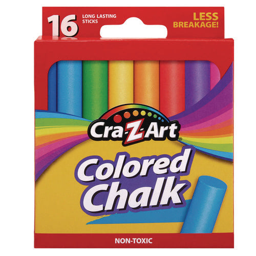 Image of Cra-Z-Art® Colored Chalk, Assorted Colors, 16/pack