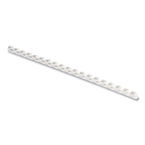 Image of Fellowes® Plastic Comb Bindings, 5/16" Diameter, 40 Sheet Capacity, White, 100/Pack