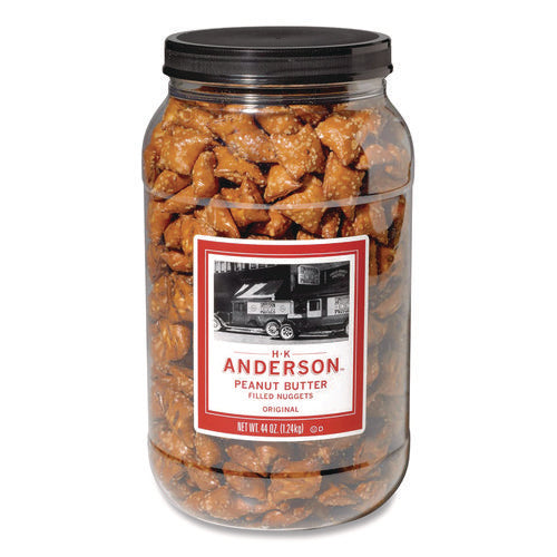 Image of HK Anderson Peanut Butter Filled Pretzel Nuggets, 44 Oz Canister
