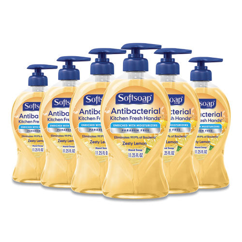 Image of Softsoap® Antibacterial Hand Soap, Citrus Scent, 11.25 oz, 6/Carton