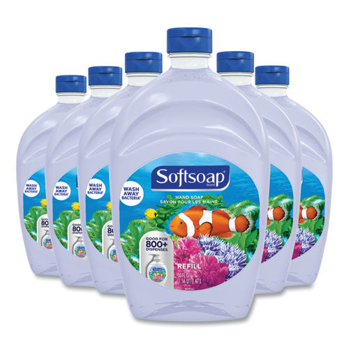 Image of Softsoap® Liquid Hand Soap Refill, Fresh Scent, 50 oz, 6/Carton