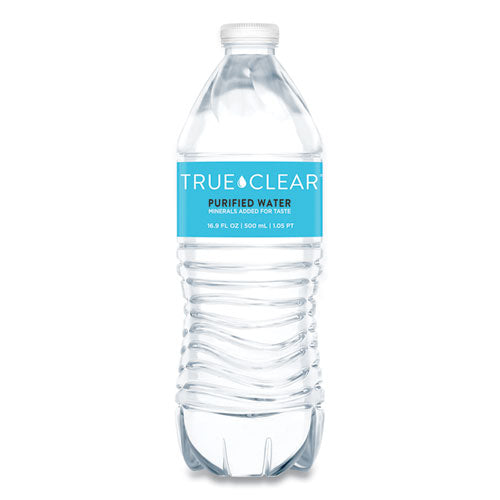 Image of True Clear® Purified Bottled Water, 16.9 Oz Bottle, 24 Bottles/carton, 84 Cartons/pallet