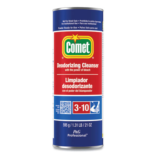 Image of Comet® Deodorizing Cleanser With Bleach, Powder, 21 Oz Canister