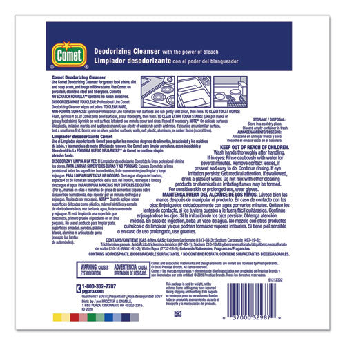 Image of Comet® Deodorizing Cleanser With Bleach, Powder, 21 Oz Canister