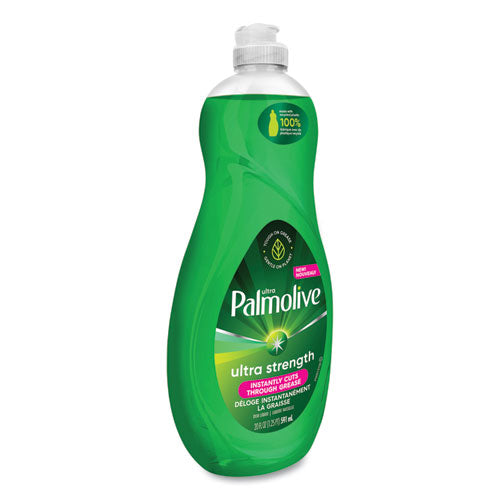 Image of Ultra Palmolive® Dishwashing Liquid, Ultra Strength, Original Scent, 20 Oz Bottle, 9/ctn