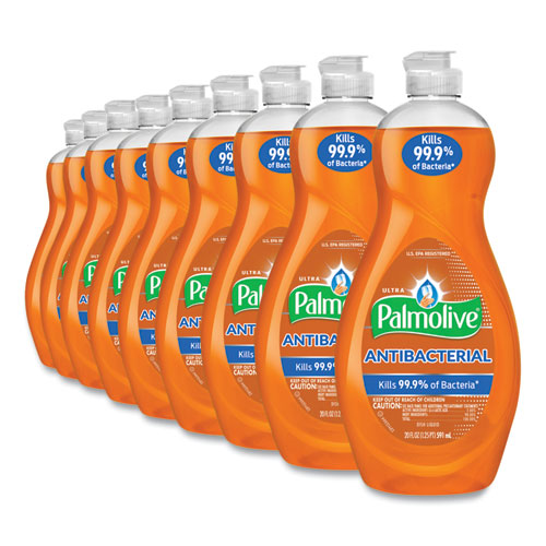 Image of Palmolive® Ultra Antibacterial Dishwashing Liquid, 20 Oz Bottle, 9/carton
