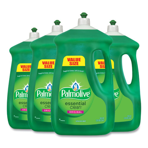 Image of Palmolive® Dishwashing Liquid, Original Scent, Green, 90 Oz Bottle, 4/carton