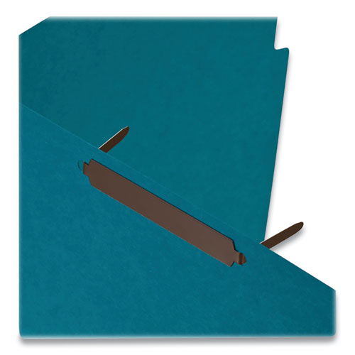Image of Officemate Self-Adhesive Two-Prong Folder Fastener Bases, 2" Capacity, 2.75" Center to Center, Brown, 100/Box