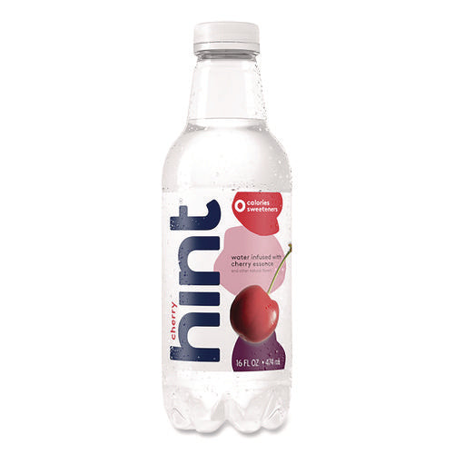 Image of hint® Flavored Water, Cherry, 16 Oz Bottle, 12 Bottles/carton