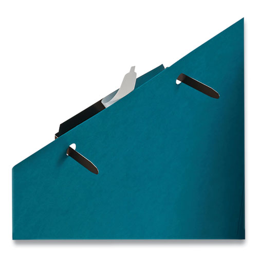 Image of Officemate Self-Adhesive Two-Prong Folder Fastener Bases, 1" Capacity, 2.75" Center to Center, Brown, 100/Box