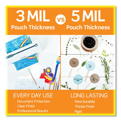 Image of Scotch Laminating Pouches, 3 Mil, 8.5" X 14", Gloss Clear, 20/pack