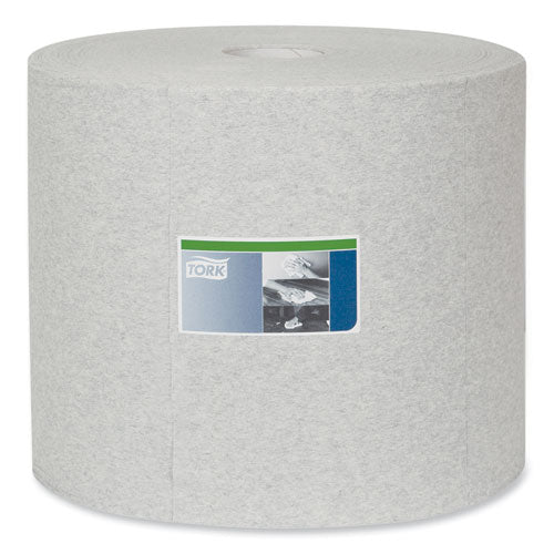 Image of Tork® Industrial Cleaning Cloths, 1-Ply, 12.6 X 13.3, Gray, 1,050 Wipes/roll