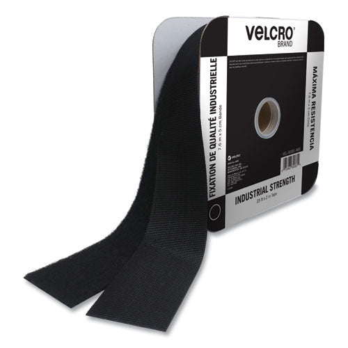 Image of VELCRO® Brand Industrial Strength Heavy-Duty Fasteners, 2" X 25 Ft, Black