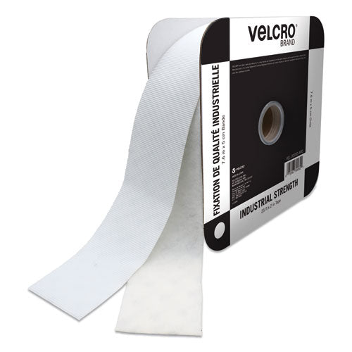 Image of VELCRO® Brand Industrial Strength Heavy-Duty Fasteners, 2" X 25 Ft, White