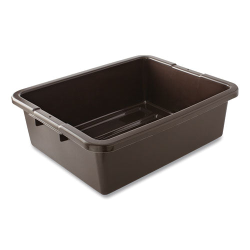 Image of Rubbermaid® Commercial Bus/utility Box, 17.3" X 7" X 21.5", Brown, 100/carton