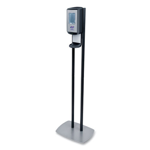 Image of PURELL® Cs8 Hand Sanitizer Floor Stand With Dispenser, 1,200 Ml, 13.5 X 5 X 28.5, Graphite